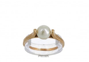 Anel em OURO 19,2K - PÉROLA NATURAL