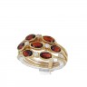 [FOTO 360º] Anel em OURO 19,2K - 7 GRANADAS