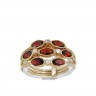 [FOTO 360º] Anel em OURO 19,2K - 7 GRANADAS
