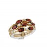 [FOTO 360º] Anel em OURO 19,2K - 7 GRANADAS