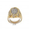 L777-002 Anel em OURO 18K - 45 DIAMANTES