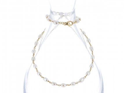 Fio de PÉROLAS e OURO 19,2K