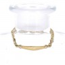 Pulseira em OURO Bicolor 18K - Chapa de gravação