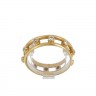 Anel em OURO 19,2K - 10 DIAMANTES 