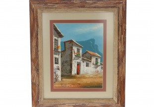 TINTO (Sec. XX ), Original,Óleo sobre cartão, assinado.