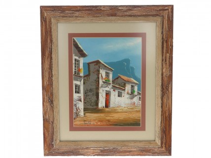 TINTO (Sec. XX ), Original,Óleo sobre cartão, assinado.