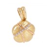 Pendente em OURO 19,2K - 7 DIAMANTES