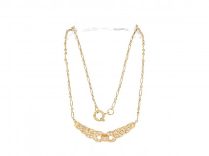 Colar em OURO 19,2K - 29 DIAMANTES