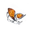 Alfinete borboleta em PRATA 925