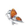 Alfinete borboleta em PRATA 925