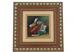 C. MORAIS( Sec. XX  ), Original,Óleo sobre tela,  assinado.
