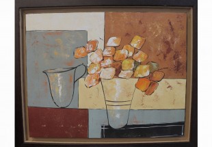 RUI LIMA ( n. 1954 ), Original,Óleo sobre tela, assinado.
