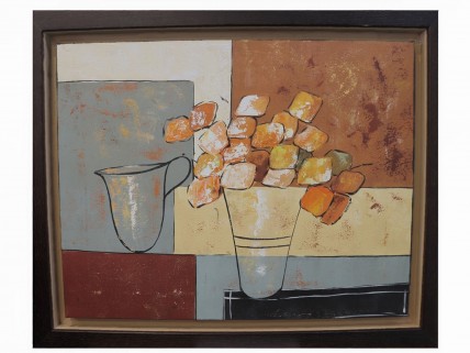RUI LIMA ( n. 1954 ), Original,Óleo sobre tela, assinado.