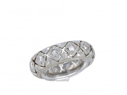 Anel em PLATINA - 12 DIAMANTES