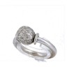 Anel em OURO 19,2K - 30 DIAMANTES