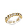 Anel em OURO 19,2K - 9 DIAMANTES