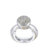 Anel em OURO 19,2K - 16 DIAMANTES 
