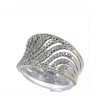 Anel em OURO 18K -100 DIAMANTES