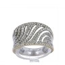 Anel em OURO 18K -100 DIAMANTES