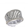 Anel em OURO 18K -100 DIAMANTES