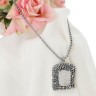 Colar com Medalha exclusiva de PRATA 925 e OURO 9K com pedra quartzo cristal