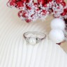 Anel em OURO 19,2K - 6 DIAMANTES e PÉROLA