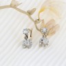 Brincos ANTIGOS em OURO 19,2K - 4 DIAMANTES