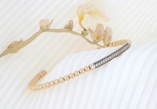 Pulseira em OURO 18K - 61 DIAMANTES