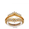 Anel em OURO 19,2K - 18 DIAMANTES 
