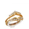 Anel em OURO 19,2K - 18 DIAMANTES 