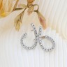 Brincos em OURO 19,2K - 38 DIAMANTES
