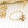Anel em OURO 19,2K - 9 DIAMANTES