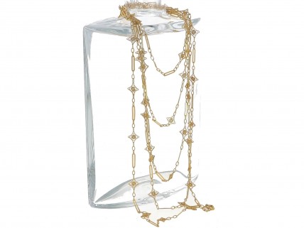 Cordão TRANCELIM, em OURO de 19,2kl – FILIGRANA