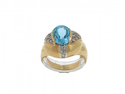 Anel Bicolor, em OURO 19,2 kl