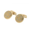 Botões de punho com 4 DIAMANTES, em OURO 18kl