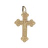 Crucifixo com 3 DIAMANTES, em OURO 19,2kl