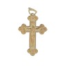 Crucifixo com 3 DIAMANTES, em OURO 19,2kl