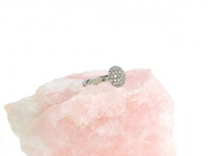 Anel com 30 DIAMANTES em OURO 19,2kl