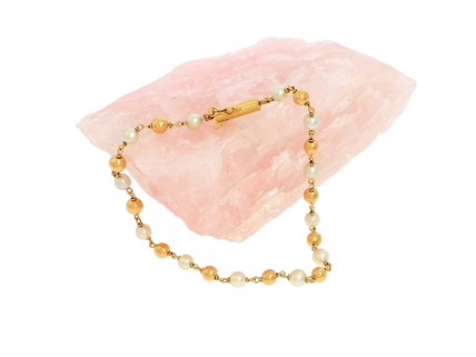 Pulseira Bolas em OURO 19,2 kl 