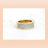 Aliança com 80 DIAMANTES em OURO 18kl