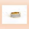 Aliança com 80 DIAMANTES em OURO 18kl