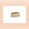 Aliança com 80 DIAMANTES em OURO 18kl