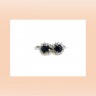 Anel ANTIGO com 24 DIAMANTES e 2 SAFIRAS em OURO 19,2kl
