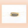 Anel com 17 DIAMANTES e 8 SAFIRAS em OURO 18kl