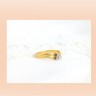 Anel 3 DIAMANTES  em OURO 19,2 kl