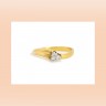 Anel 3 DIAMANTES  em OURO 19,2 kl