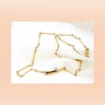 Gargantilha com 2 DIAMANTES em OURO 18 kl 