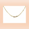 Gargantilha com 2 DIAMANTES em OURO 18 kl 