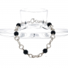 Pulseira em PRATA 835 - Pedras pretas