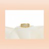 Anel com 16 DIAMANTE em OURO 19,2kl